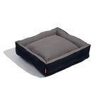 Cama Dupla Cinza com Bordas Acolchoadas para Cães e Gatos Spike