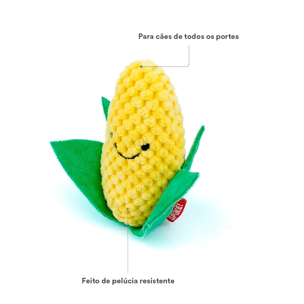 Brinquedo de Pelúcia Milho com Som Interno para Cães Spike